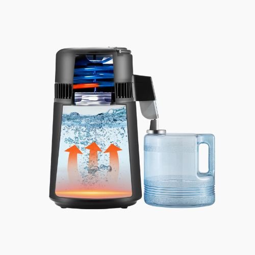 Water Distillers for Home Countertop - SucceBuy Stainless Steel Water Distiller 4L - Hurbane Home