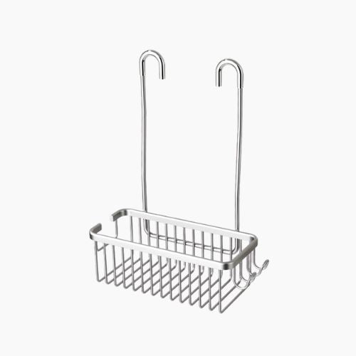 No-Drill Bathroom Shower Rack - Space-Saving Organizer for Toiletries and Essentials