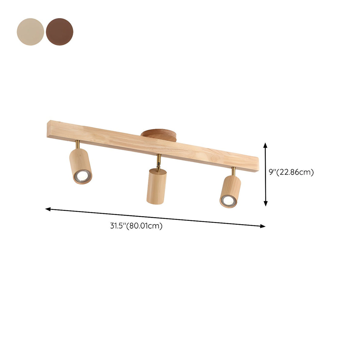 Wood beam multi head track ceiling spotlight additional product view 18