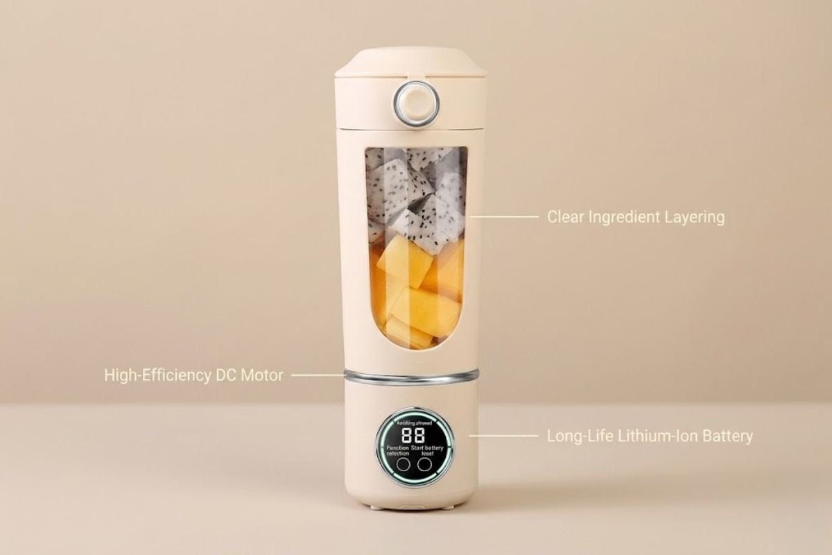 How Does a Rechargeable Blender Work? Battery, Motor & Blades Explained - Hurbane Home