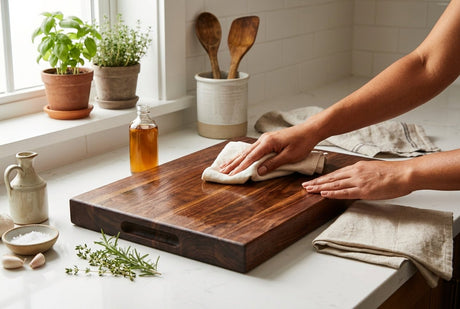 How to Clean, Oil and Care for a Wooden Cutting Board (So It Lasts for Years) - Hurbane Home
