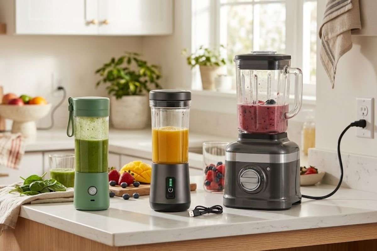 Rechargeable vs Cordless vs Portable Blender: What’s the Difference? - Hurbane Home