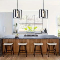 Lampsmodern-UK Iron And Wood Pendant Light Farmhouse Style