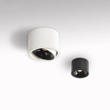 Modern Minimalist Round Adjustable LED Flush Mount Spotlight Aluminum 1-Light