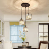 Lampsmodern-UK Multi-Head Glass Pendant Light Black for Kitchen