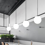 Lampsmodern-UK Glass Single-Head Pendant Light E27 Base Restaurant Fixture