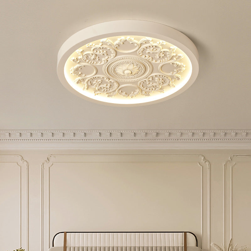 Modern Minimalist LED Flush Mount Ceiling Light Iron Resin Acrylic