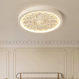 Modern Minimalist LED Flush Mount Ceiling Light Iron Resin Acrylic