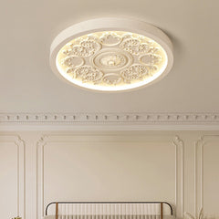Modern Minimalist LED Flush Mount Ceiling Light Iron Resin Acrylic
