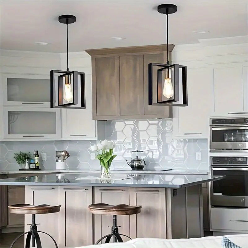 Lampsmodern-UK Iron And Wood Pendant Light Farmhouse Style
