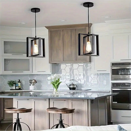 Lampsmodern-UK Iron And Wood Pendant Light Farmhouse Style