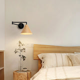 Contemporary Nordic Cone Swing Arm Wall Sconce Lamp Iron 1-Light