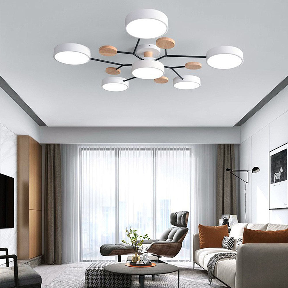 Lampsmodern-UK Circular LED Ceiling Light 33.5-37in Dia 5.5in