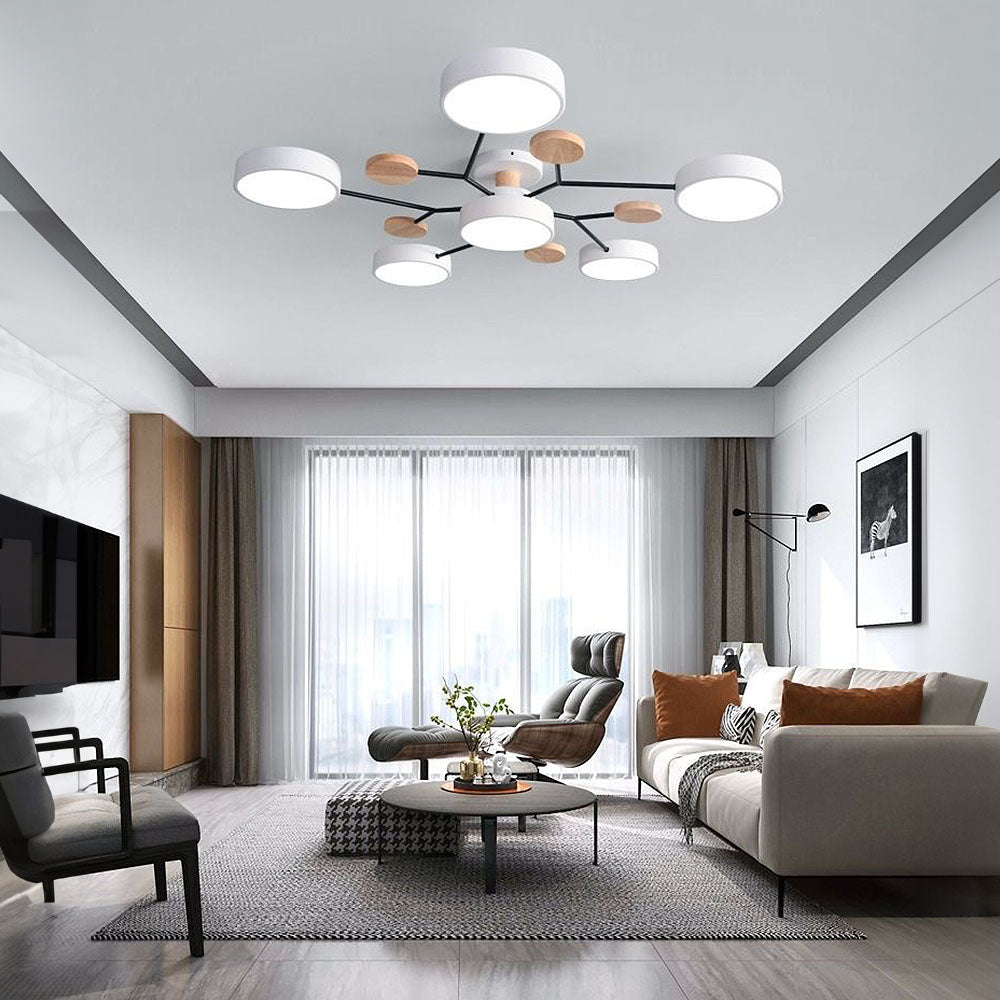 Lampsmodern-UK Circular LED Ceiling Light 33.5-37in Dia 5.5in