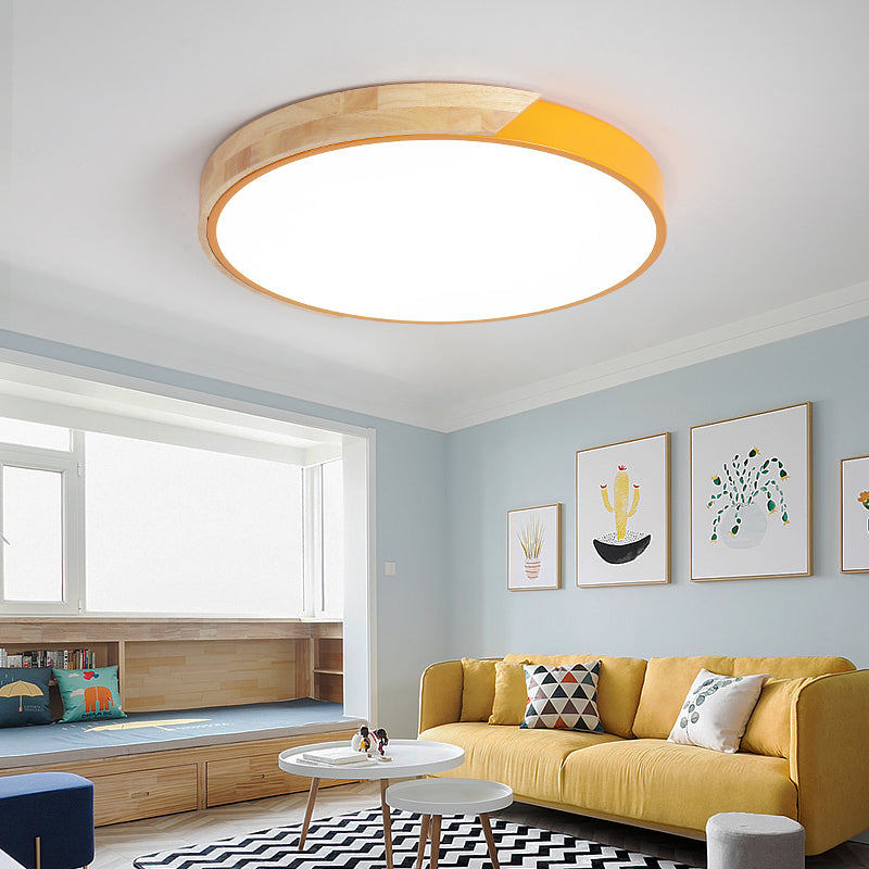 Lampsmodern-UK Colorful Simple LED Round Ceiling Light Flush Mount