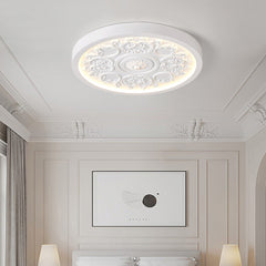 Modern Minimalist LED Flush Mount Ceiling Light Iron Resin Acrylic