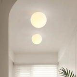 Elenorra Globa Ceiling Lamp 4.7in White Glass Gold Base