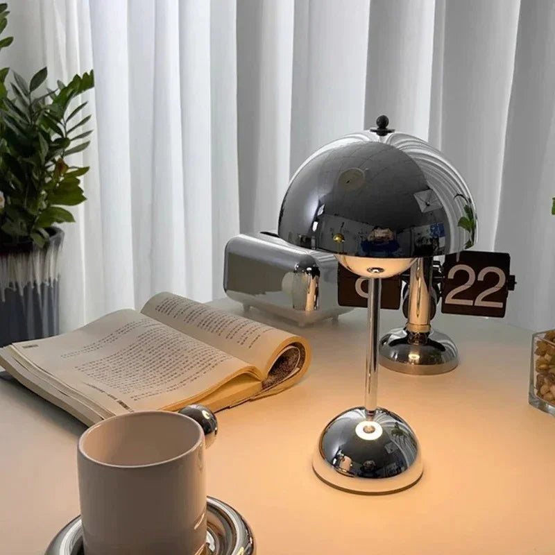 Elenorra Lunada Chrome Table Lamp Touch Dimmable LED 11.8in