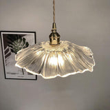 Lampsmodern-UK Retro Flower Glass Pendant Light Adjustable 59in Cord