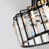 Lampsmodern-UK Modern Crystal Pendant Light Iron Frame 1-Light