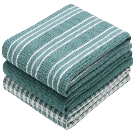 100 cotton waffle weave dish cloths
