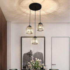 Lampsmodern-UK Multi-Head Glass Pendant Light Black for Kitchen