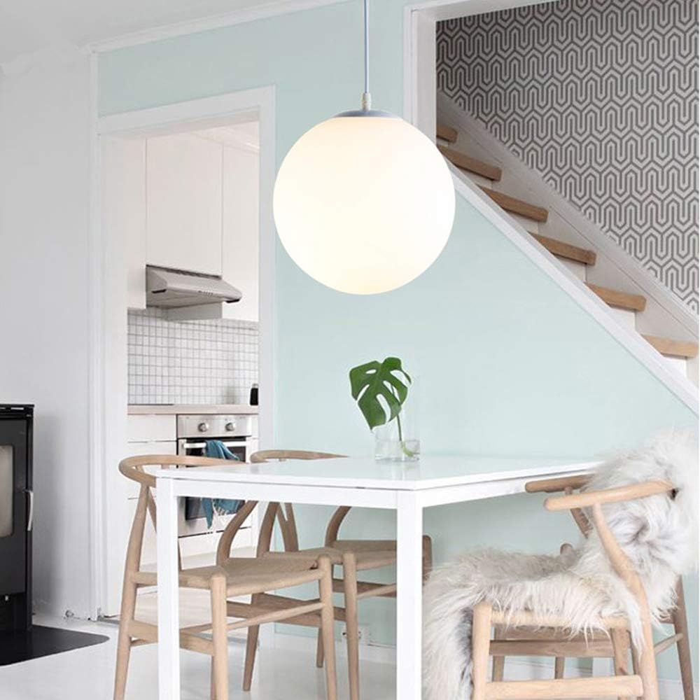 Lampsmodern-UK Glass Single-Head Pendant Light E27 Base Restaurant Fixture