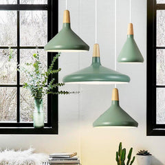 Lampsmodern-UK Nordic Macaron Solid-Wood Pendant Light E26/E27 Modern