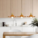 Lampsmodern-UK Stylish Hibiscus Glass Pendant Light Fluted Shade 9.05in×4.72in