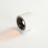 Modern Minimalist Round Adjustable LED Flush Mount Spotlight Aluminum 1-Light
