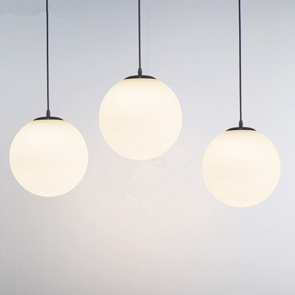 Lampsmodern-UK Glass Single-Head Pendant Light E27 Base Restaurant Fixture