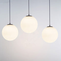 Lampsmodern-UK Glass Single-Head Pendant Light E27 Base Restaurant Fixture