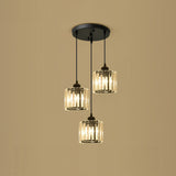 Lampsmodern-UK Multi-Head Glass Pendant Light Black for Kitchen