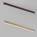 End detail of the linear LED bar showing its thin depth