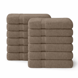 12 - Piece - Large Bath Towels - 100% Cotton, 550 GSM, Luxurious and Absorbent - Bath Towels - Hurbane Home