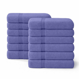 12 - Piece - Large Bath Towels - 100% Cotton, 550 GSM, Luxurious and Absorbent - Bath Towels - Hurbane Home