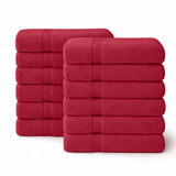 12 - Piece - Large Bath Towels - 100% Cotton, 550 GSM, Luxurious and Absorbent - Bath Towels - Hurbane Home