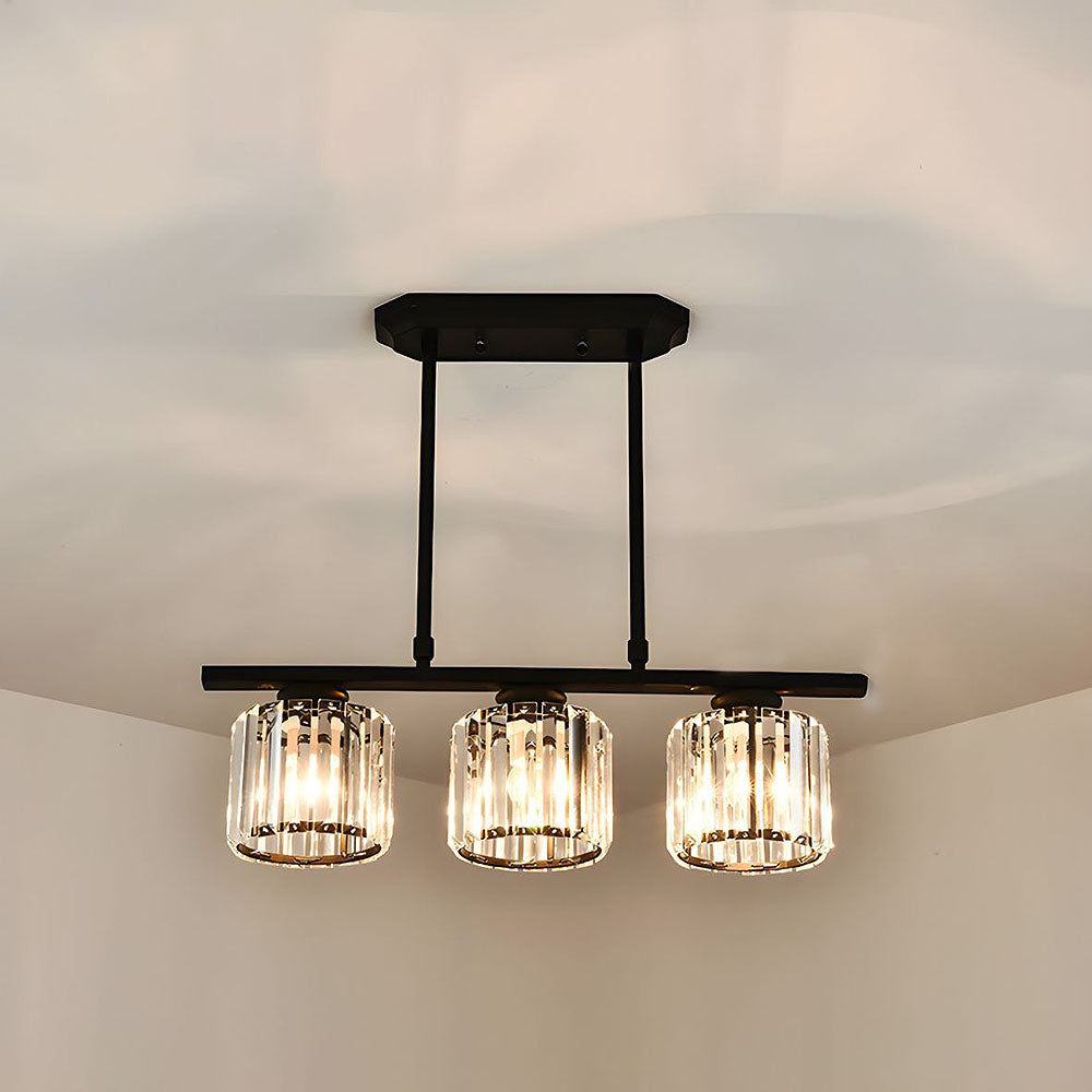 Lampsmodern-UK Minimalist Pendant Chandelier Metal and Glass Contemporary