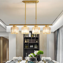 Lampsmodern-UK Minimalist Pendant Chandelier Metal and Glass Contemporary