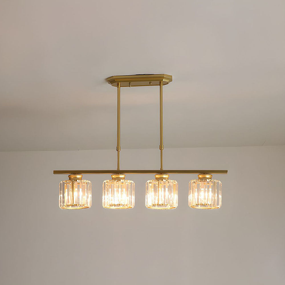 Lampsmodern-UK Minimalist Pendant Chandelier Metal and Glass Contemporary