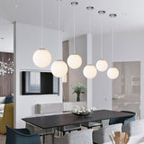 Lampsmodern-UK Glass Single-Head Pendant Light E27 Base Restaurant Fixture