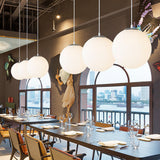 Lampsmodern-UK Glass Single-Head Pendant Light E27 Base Restaurant Fixture