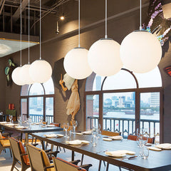 Lampsmodern-UK Glass Single-Head Pendant Light E27 Base Restaurant Fixture