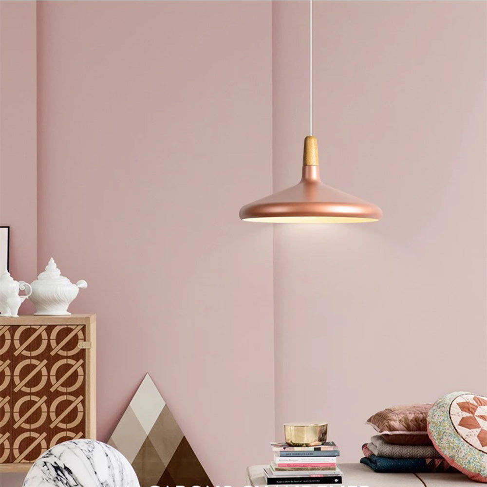 Lampsmodern-UK Nordic Macaron Solid-Wood Pendant Light E26/E27 Modern