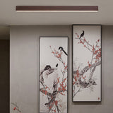 Minimalist linear LED fixture with a continuous soft light line