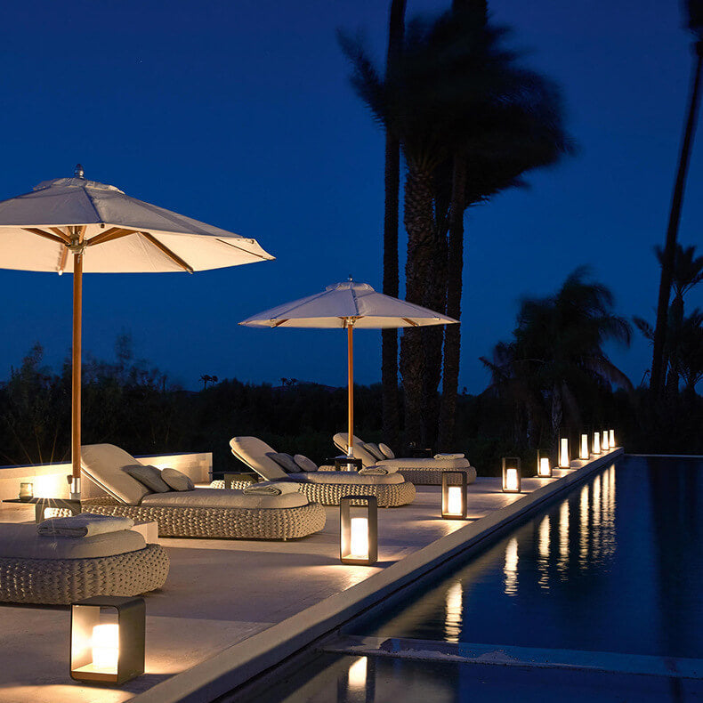 Modern Minimalist Landscape Lawn Light Stainless Steel Acrylic Square LED