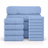16 Piece Cotton Bath Towel Set - Plush, Absorbent, Quick - Drying Luxury - Bath Towels - Hurbane Home