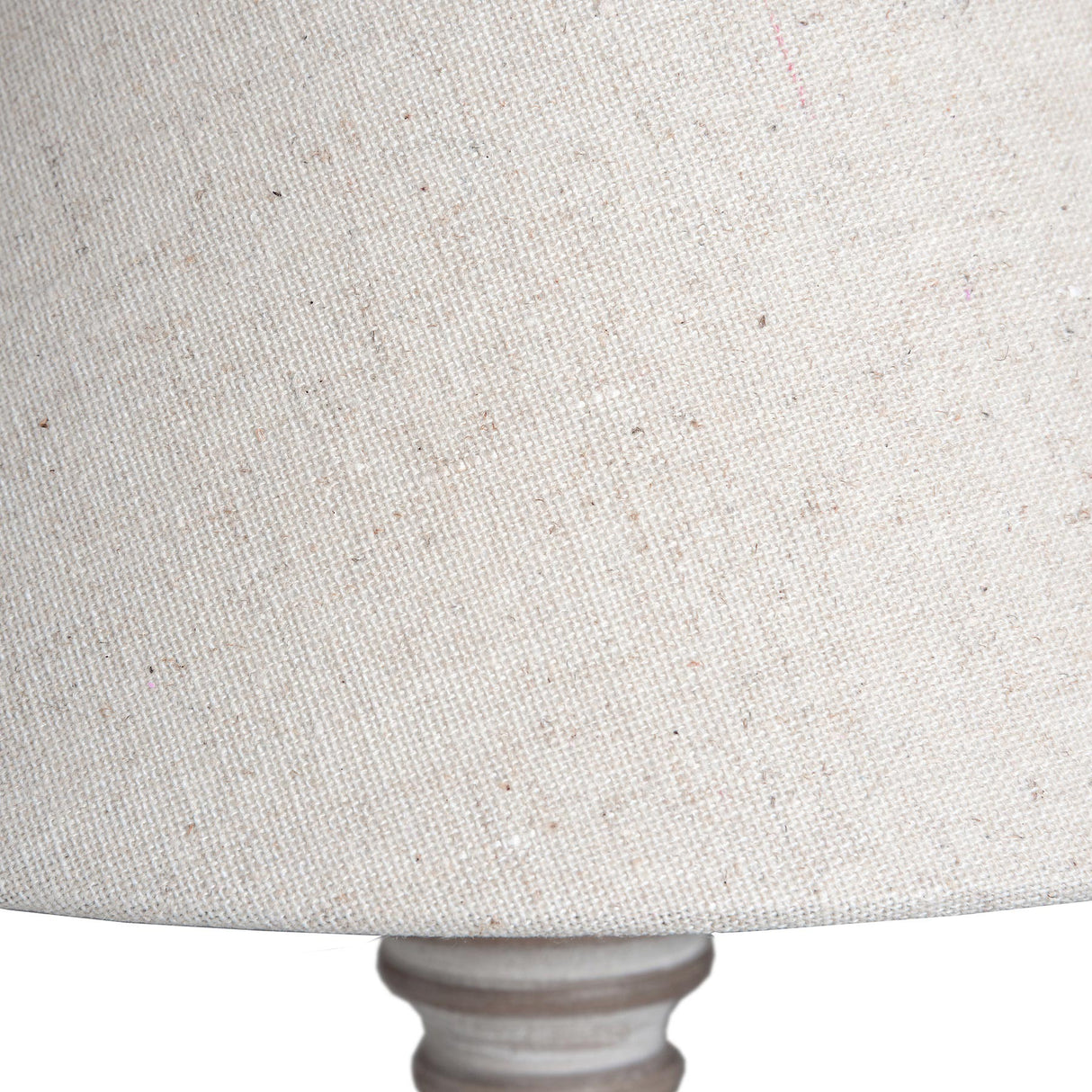 Pella Washed Wood Linen Shade Table Lamp - Rustic Accent Lighting