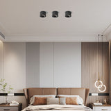 Modern Minimalist Round Adjustable LED Flush Mount Spotlight Aluminum 1-Light