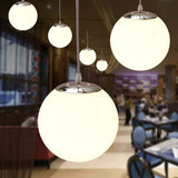 Lampsmodern-UK Glass Single-Head Pendant Light E27 Base Restaurant Fixture